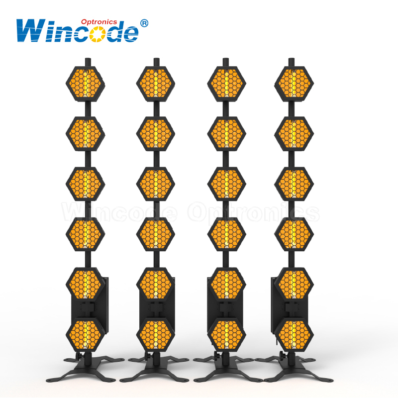 6 × 300 W Halogen-Blitzlicht im Retro-Stil 